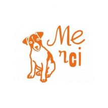 MIMI'lou - Oranje strijkapplicatie merci