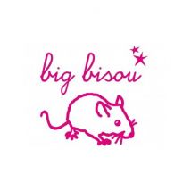 MIMI'lou - Mini muursticker roze MINI big bisou