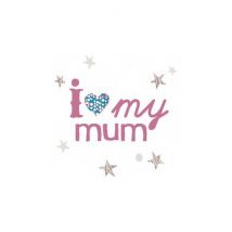 MIMI'lou - Kleurrijke strijkapplicatie i love mum