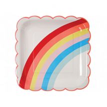Meri Meri - Set van 12 grote Rainbow borden