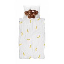 SNURK - 1-persoons bedset - Banana Monkey