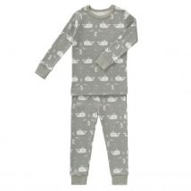 Fresk - 2-delige kinderpyjama - Whale dawn grey 80/86