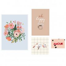 MIMI'lou - Set van 4 posters - Amour