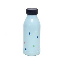 Petit Monkey - RVS drinkfles - Drops Blue