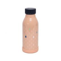 Petit Monkey - RVS drinkfles - Drops Peach