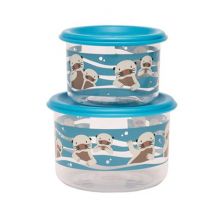 SugarBooger - Set van 2 kleine snackdozen - Baby Otter