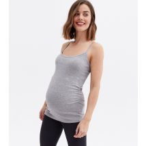 Women's Maternity Grey Scoop Neck Cami New Look
