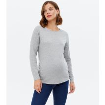 Women's Maternity Grey Long Sleeve T-Shirt New Look