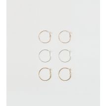 3 Pack Multicoloured Hoop Earrings New Look