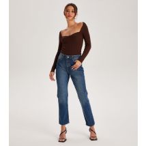 Women's Blue Straight Leg Jeans Urban Bliss New Look
