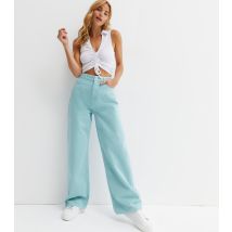 Women's Pale Blue High Waist Adalae Wide Leg Jeans New Look