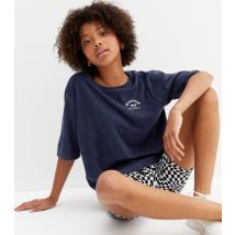 Navy Jersey Michigan Logo Top KIDS ONLY New Look