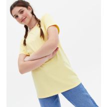 Pale Yellow Jersey Crew Neck T-Shirt KIDS ONLY New Look