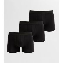 Men's Pack of 3 Black Jersey Boxers New Look