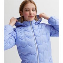 Name It Blue Quilted Zip Hooded Jacket New Look