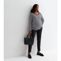 Women's Maternity Black Over Bump Slim Stretch Trousers New Look