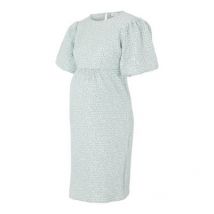 Mamalicious Maternity Pale Grey Textured Mini Dress New Look
