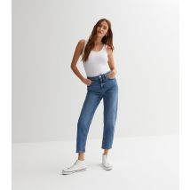Women's Blue Waist Enhance Tori Mom Jeans New Look