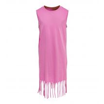 Bright Pink Sleeveless Fringe Dress KIDS ONLY New Look