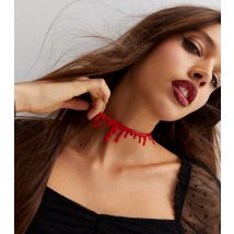 Red Halloween Blood Choker New Look