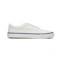 Women's White Canvas Lace Up Espadrilles Toms New Look