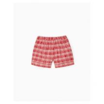 Zippy Red Check Textured Shorts New Look