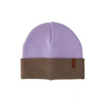 PIECES Lilac Colour Block Ribbed Knit Beanie New Look