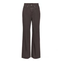 Vero Moda Dark Brown High Rise Straight Leg Jeans New Look