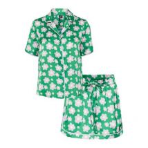 Vero Moda Green Short Pyjama Set with Floral Print New Look
