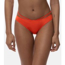 Women's Bright Orange Strappy Brazilian Bikini Bottoms Dorina New Look