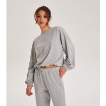 Women's Pale Grey Crew Neck Long Balloon Sleeve Sweatshirt Urban Bliss New Look