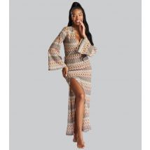 Women's Multicoloured Paisley Crochet Beach Dress South Beach New Look