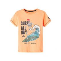 Name It Orange Surf All Day Logo T-Shirt New Look