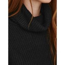 JDY Black Ribbed Knit Roll Neck Jumper New Look