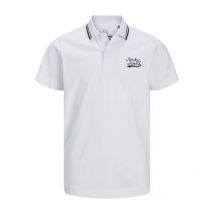 Jack & Jones Junior White Stripe Collar Polo Shirt New Look