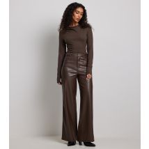 Women's Dark Brown Knit Long Sleeve Top NA-KD New Look