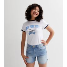 Pale Blue Denim Shorts Name It New Look