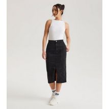 Urban Bliss Black Split Hem Midi Skirt New Look
