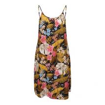 ONLY Curves Black Floral Strappy Midi Dress New Look