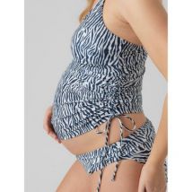 Mamalicious Black Zebra Print Tankini New Look