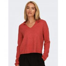 Women's Red Collared Knit Jumper JDY New Look