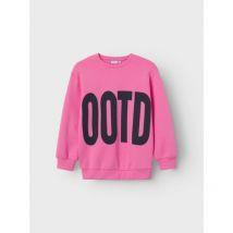 Name It Bright Pink OOTD Logo Sweatshirt New Look
