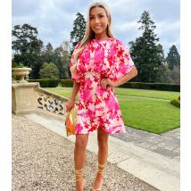 Women's Multicoloured Floral Print Mini Dress AX Paris New Look
