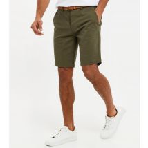 Men's Olive Chino Shorts Threadbare New Look