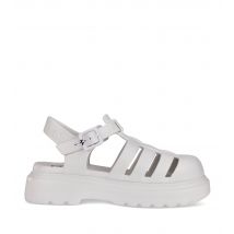 Women's White Chunky Jelly Sandals JuJu New Look