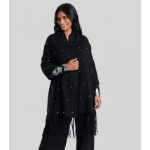 Finding Friday Black Diamanté Embellished Scarf New Look