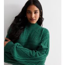 Women's Green Batwing Jumper Sunshine Soul New Look