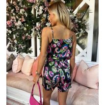 AX Paris Multicolour Belted Strappy Playsuit New Look