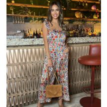 Women's Floral Frill Strap Jumpsuit AX Paris New Look