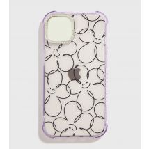 Lilac Happy Flowers iPhone Shock Case Skinnydip New Look